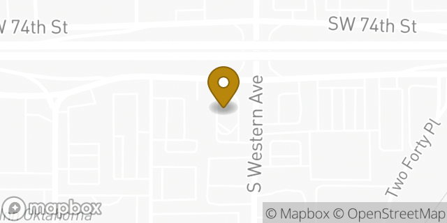 Map showing the location of McDonald's in Oklahoma City, OK 73139