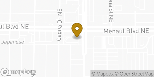 Map showing the location of McDonald's in Albuquerque, NM 87110