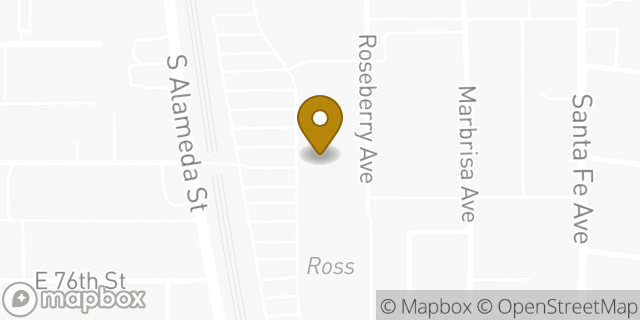 Map showing the location of Marshalls in Huntington Park, CA 90255