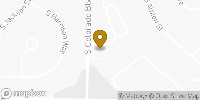 Map showing the location of Amazon Locker - Santiago in Littleton, CO 80122