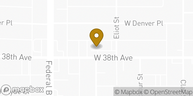 Map showing the location of The UPS Store in Denver, CO 80211