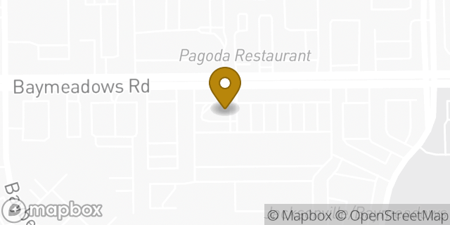 Map showing the location of McDonald's in Jacksonville, FL 32256
