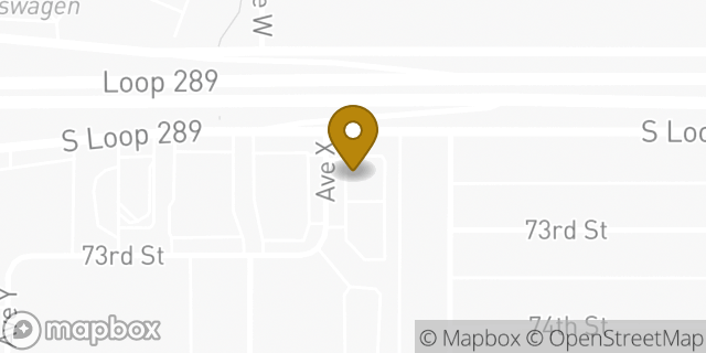Map showing the location of Enterprise Rent-A-Car in Lubbock, TX 79423