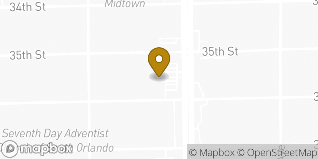 Map showing the location of ATM 7ELEVEN, INC. in Orlando, FL 32839