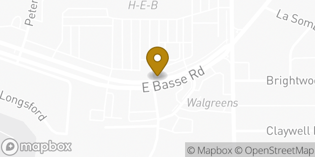 Map showing the location of Lincoln Heights Market H-E-B in San Antonio, TX 78209