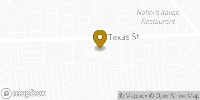 Map showing the location of Regions Bank in Bossier City, LA 71111