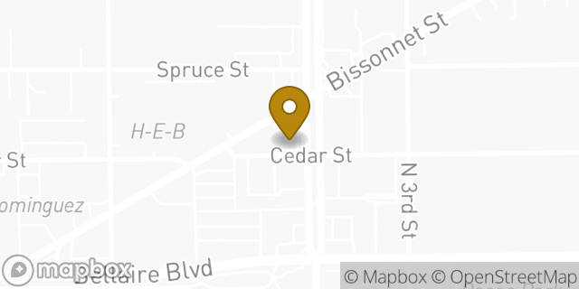 Map showing the location of Starbucks in Bellaire, TX 77401