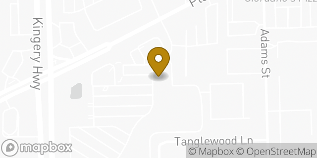 Map showing the location of Buffalo Wild Wings in Willowbrook, IL 60527