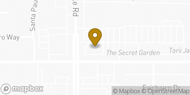 Map showing the location of Chase Bank in Modesto, CA 95355