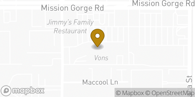 Map showing the location of Vons in Santee, CA 92071