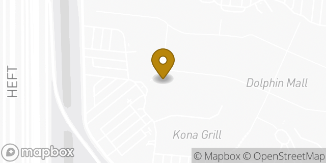 Map showing the location of Amazon Locker - Maira in Miami, FL 33172