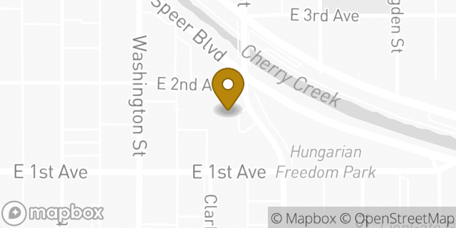 Map showing the location of Brookdale Parkplace in Denver, CO 80218