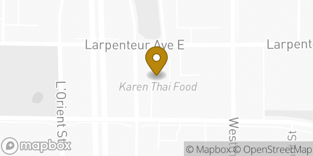 Map showing the location of Subway in St Paul, MN 55117