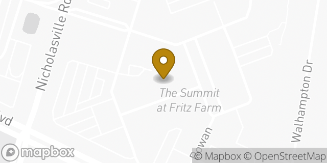 Map showing the location of Starbucks in Lexington, KY 40517