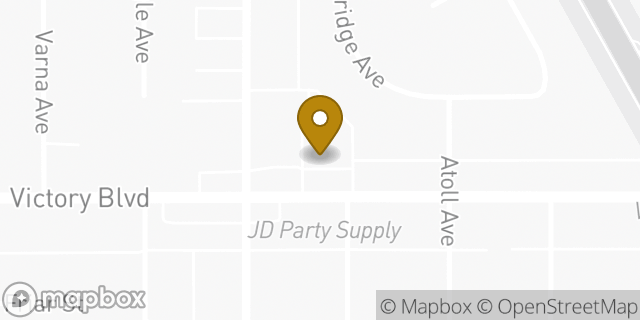 Map showing the location of Walgreens in Van Nuys, CA