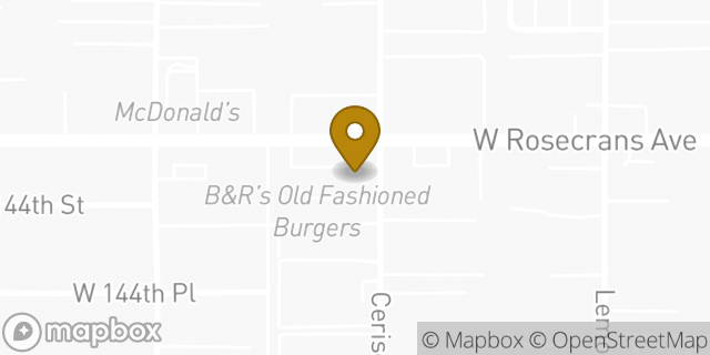 Map showing the location of 7-Eleven in Hawthorne, CA 90250