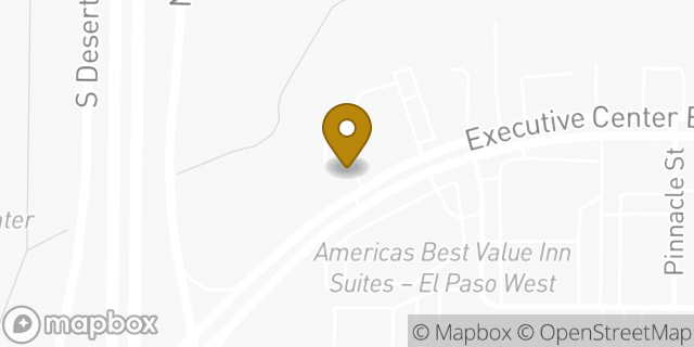 Map showing the location of Starbucks in El Paso, TX 79902