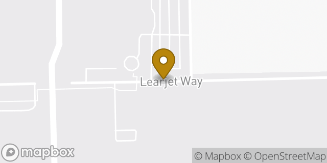 Map showing the location of Wichita - Learjet Inc (Private Flights Only) in Wichita, KS 67209