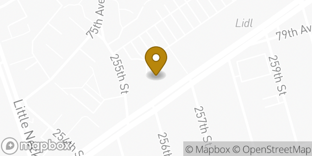 Map showing the location of Dunkin' in Glen Oaks, NY 11004