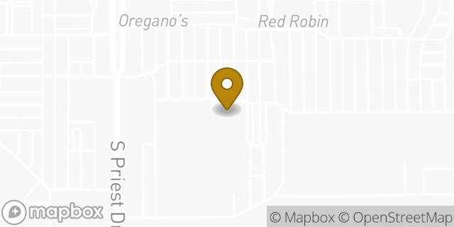 Map showing the location of Costco in Tempe, AZ 85284