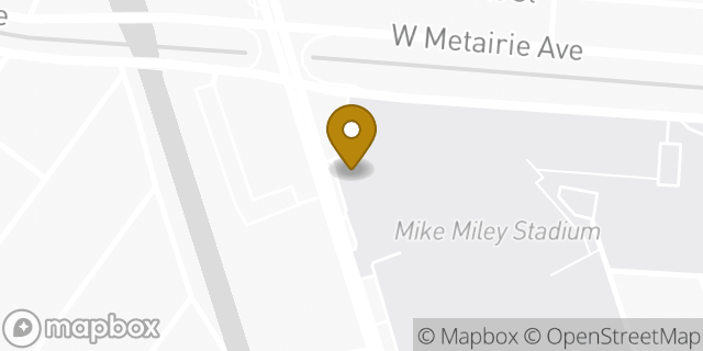Map showing the location of Walgreens in Metairie, LA 70003