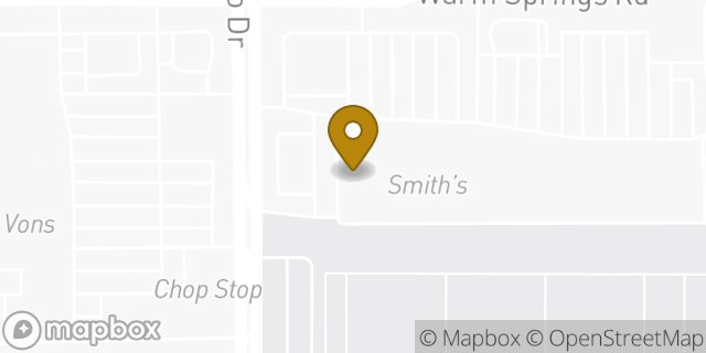 Map showing the location of The UPS Store in Las Vegas, NV 89113