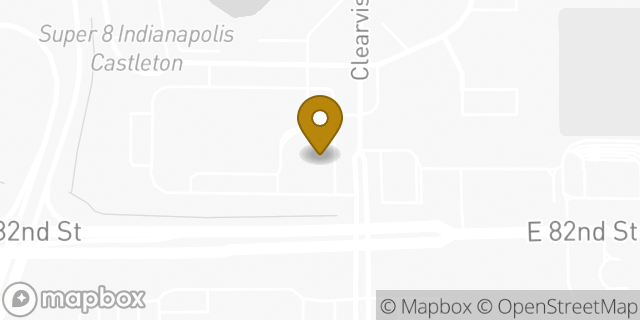Map showing the location of CVS Pharmacy in Indianapolis, IN 46256