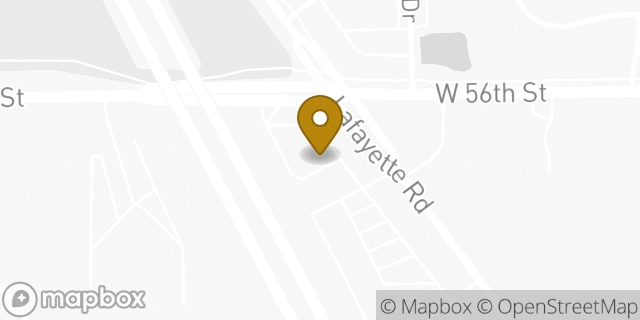 Map showing the location of Starbucks in Indianapolis, IN 46254