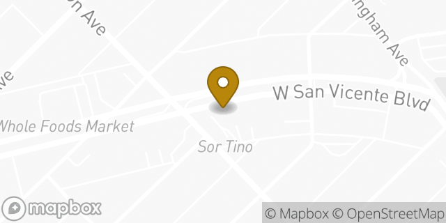 Map showing the location of Chipotle Mexican Grill in Los Angeles, CA 90049