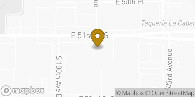 Map showing the location of Enterprise Rent-A-Car in Tulsa, OK 74146