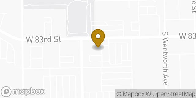 Map showing the location of The UPS Store in Chicago, IL 60620