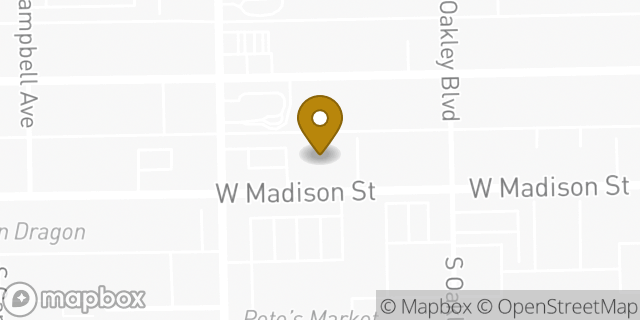 Map showing the location of Walgreens in Chicago, IL 60612