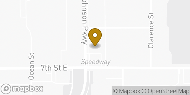 Map showing the location of ATM Speedway in St Paul, MN 55106