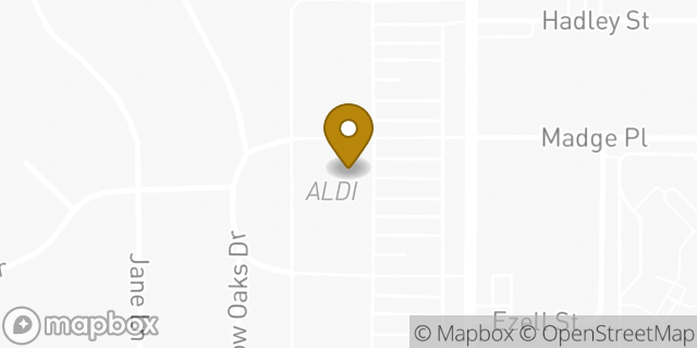 Map showing the location of Aldi in Haltom City, TX 76117