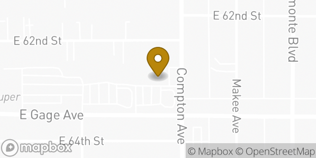Map showing the location of Chase Bank in Los Angeles, CA 90001
