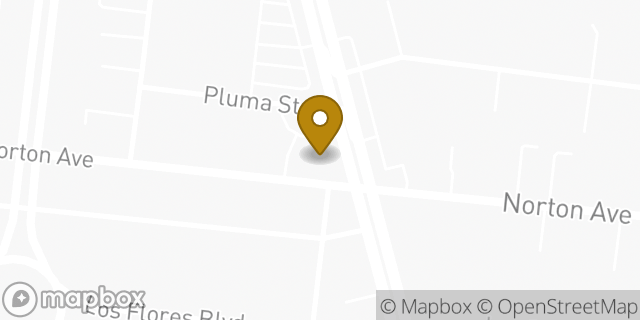 Map showing the location of AutoZone in Lynwood, CA 90262
