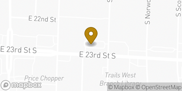 Map showing the location of Sonic Drive In in Independence, MO 64052