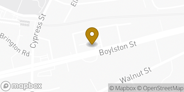Map showing the location of Dunkin' in Brookline, MA 02445