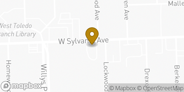 Map showing the location of McDonald's in Toledo, OH 43612