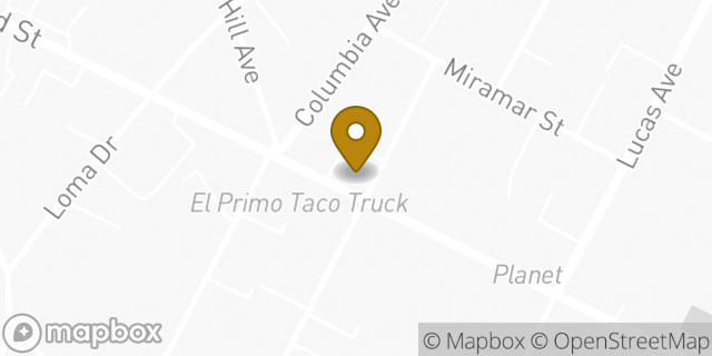 Map showing the location of 7-Eleven in Los Angeles, CA 90017