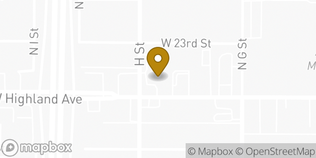 Map showing the location of AutoZone in San Bernardino, CA 92405