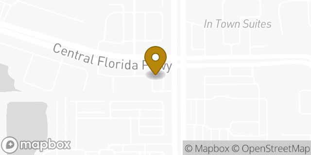 Map showing the location of 7-Eleven Fuel in Orlando, FL 32837