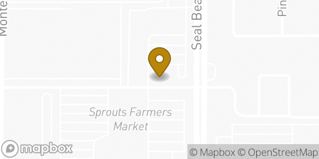 Map showing the location of Panera Bread in Seal Beach, CA 90740