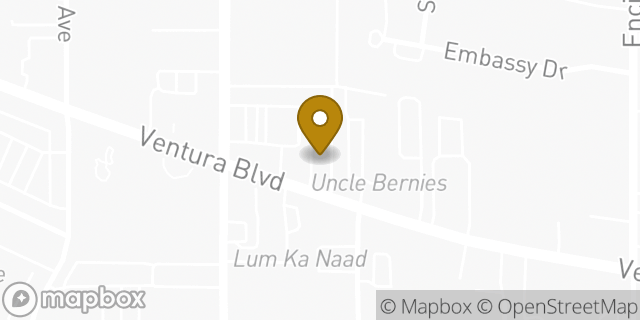 Map showing the location of McDonald's in Encino, CA 91316