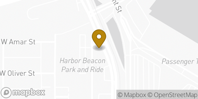 Map showing the location of The Potter's House Church of San Pedro in Los Angeles, CA 90731