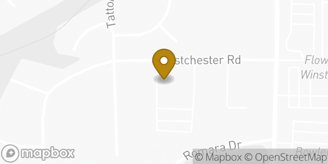 Map showing the location of The Church of Jesus Christ of Latter-day Saints in Winston-Salem, NC 27103