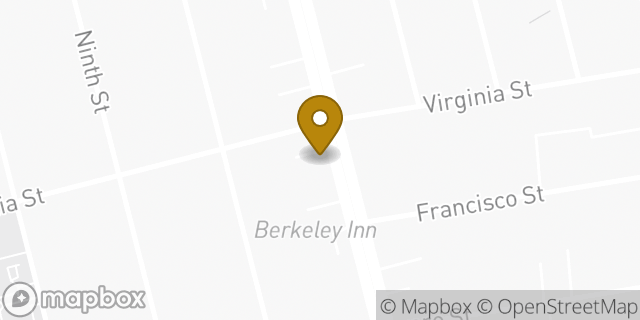 Map showing the location of Enterprise Rent-A-Car in Berkeley, CA 94702