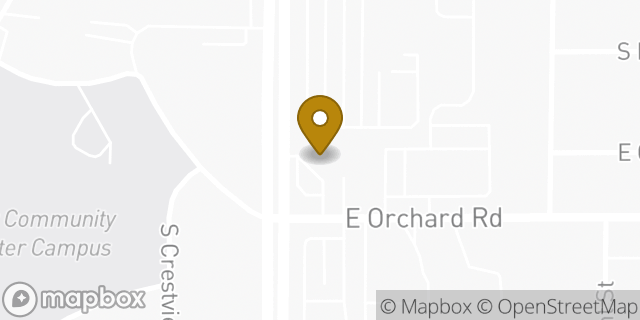 Map showing the location of Amazon Locker - Distribution in Littleton, CO 80121