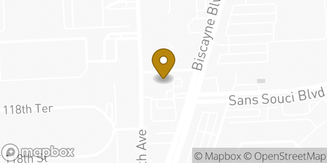 Map showing the location of CVS Pharmacy in Miami, FL 33181