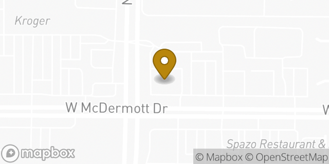 Map showing the location of Walgreens in Allen, TX 75013